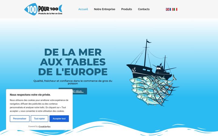 Screenshot di centpourcent.eu