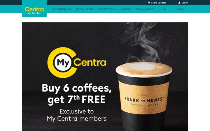Screenshot ta' centra.ie
