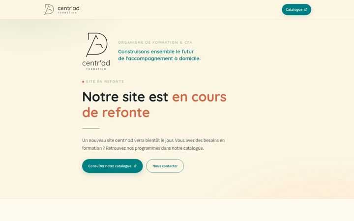 Screenshot ta' centrad.fr