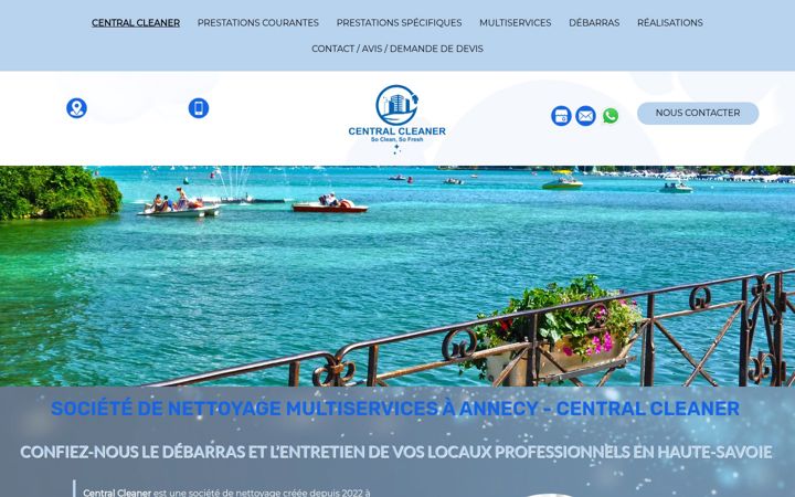 Screenshot ta' central-cleaner.fr