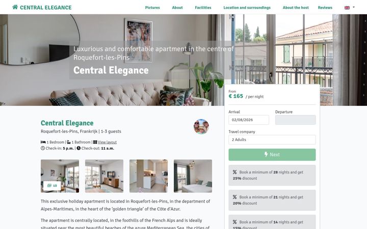 Screenshot ta' central-elegance.fr