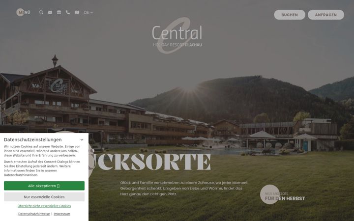 Screenshot of central-flachau.com