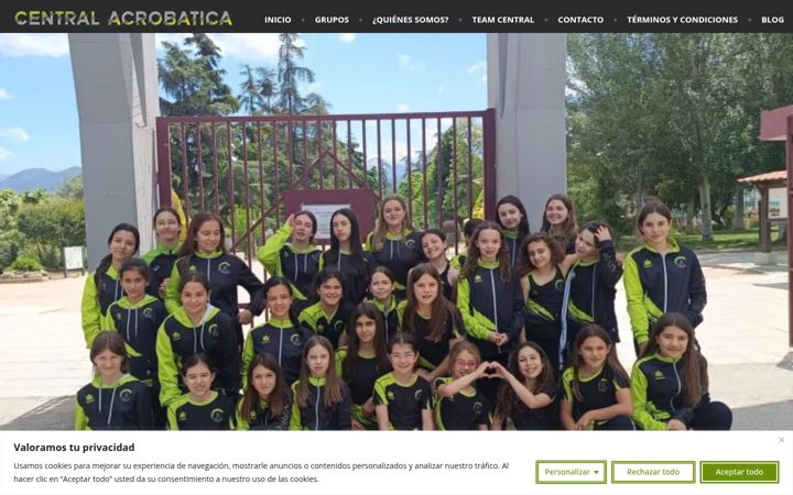 Screenshot di centralacrobatica.es