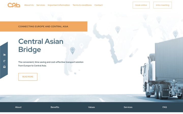 Screenshot ta' centralasianbridge.eu
