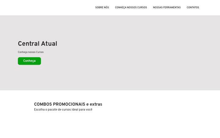 Screenshot stránky centralatual.com.br