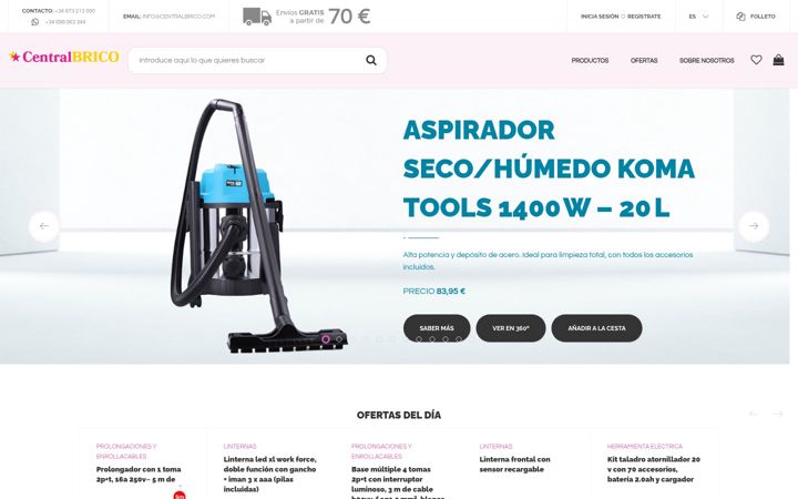 Screenshot of centralbrico.com