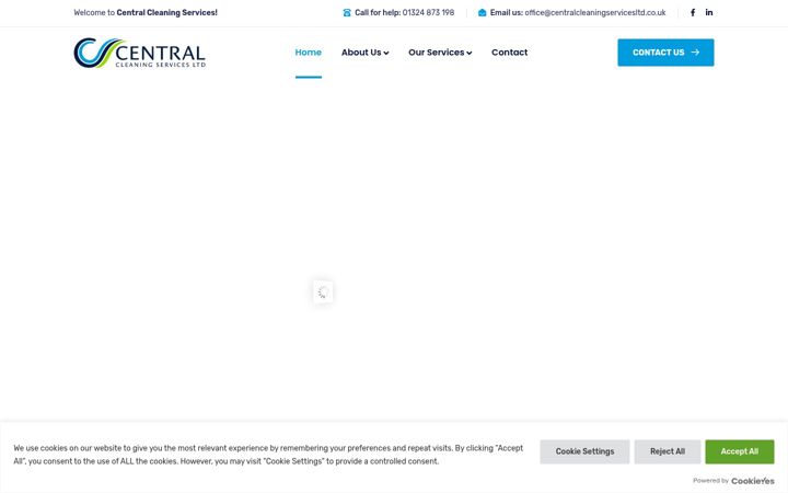 Captura de pantalla de centralcleaningservicesltd.co.uk