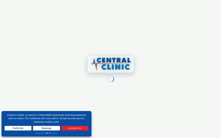Captura de ecrã de centralclinic.ro