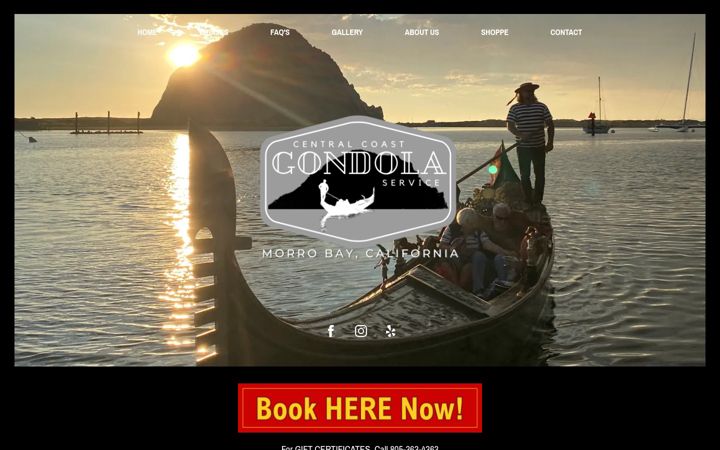 Screenshot of centralcoastgondola.com
