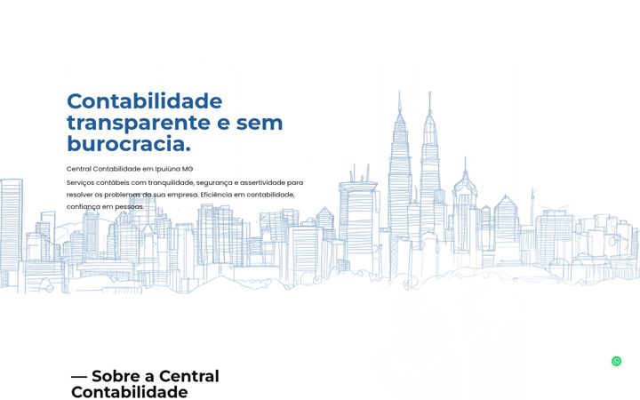 Screenshot stránky centralcont.com.br