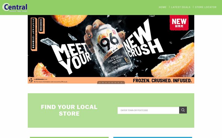 Captura de pantalla de centralconveniencestores.co.uk