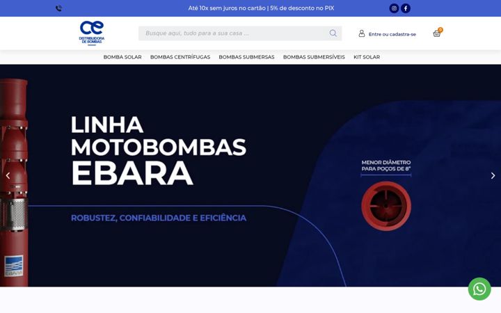Screenshot stránky centraldaeletricasolar.com.br