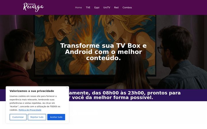Screenshot of centraldarecarga.com