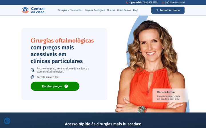 Screenshot stránky centraldavisao.com.br