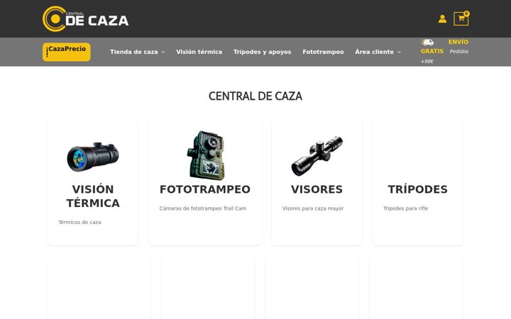 Screenshot of centraldecaza.com