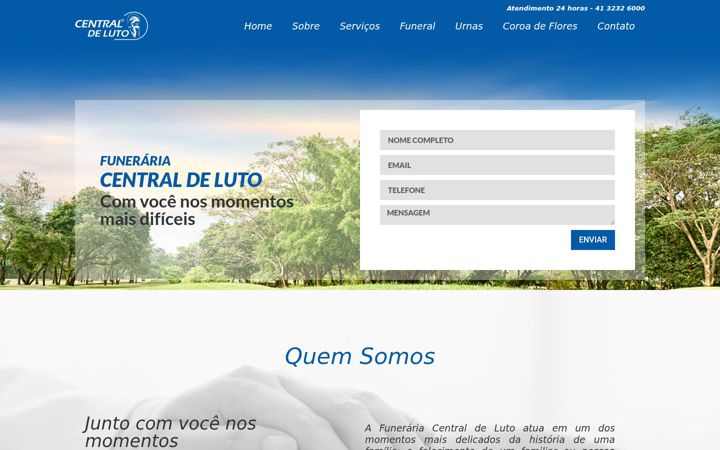 Screenshot stránky centraldeluto.com.br