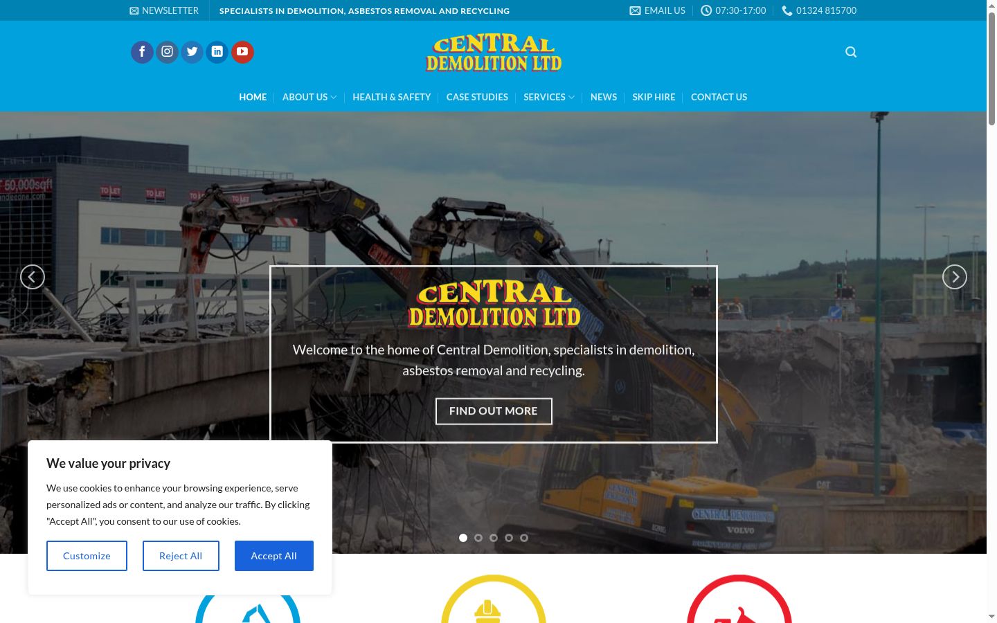 Screenshot tal-banner tal-kunsens muri qabel kwalunkwe interazzjoni