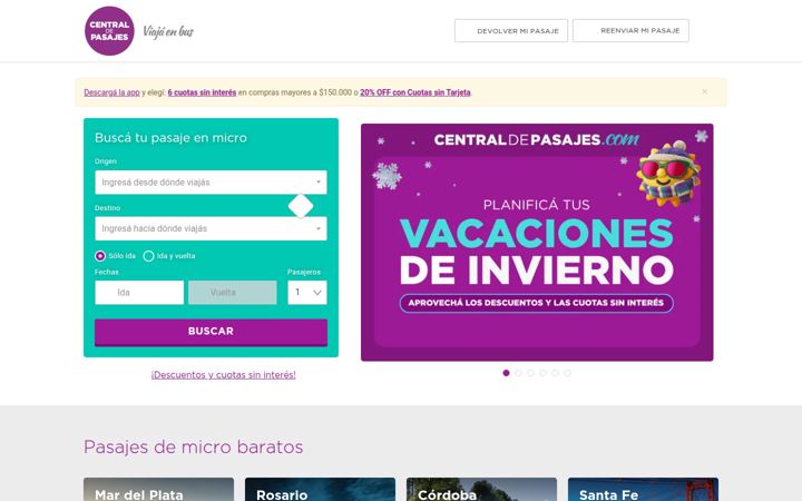 centraldepasajes.com.ar
