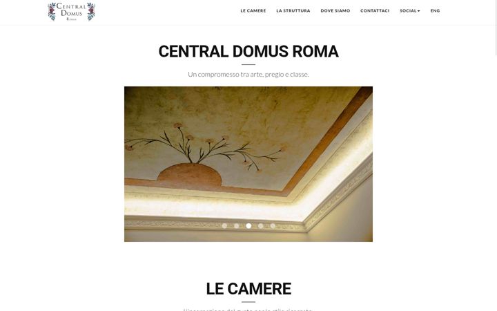 Skærmbillede af centraldomusroma.it
