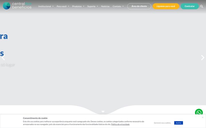 Screenshot di centraldosbeneficios.com.br