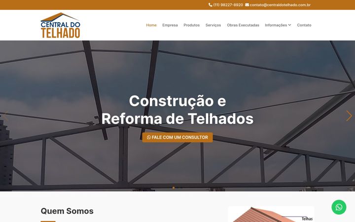 Screenshot di centraldotelhado.com.br