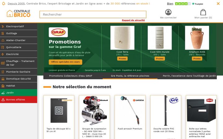 Screenshot of centrale-brico.com