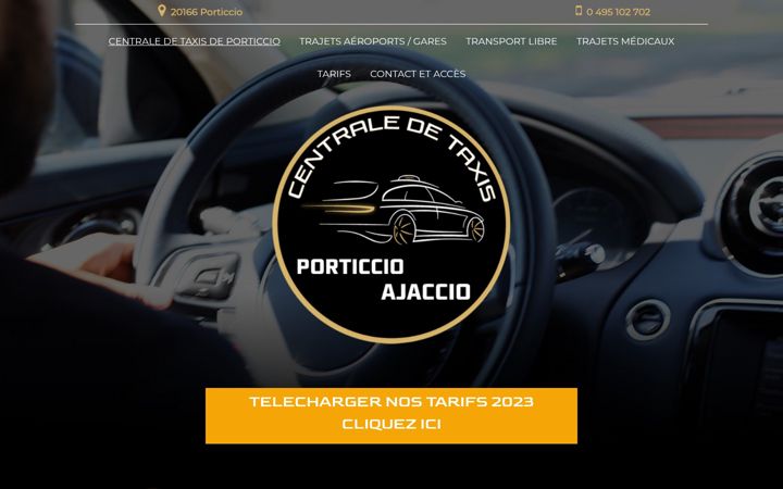 Screenshot ta' centrale-taxis-porticcio.fr