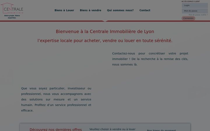 Screenshot ta' centraleimmo.fr