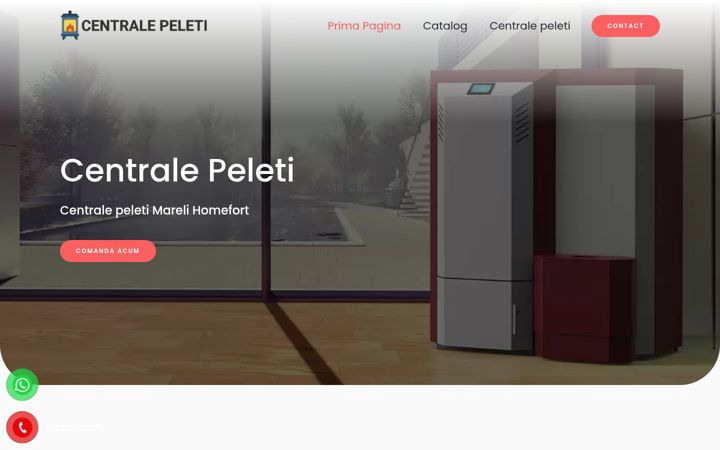 Captură de ecran a centralepeleti.net