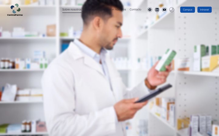 Captura de pantalla de centralfarma.es
