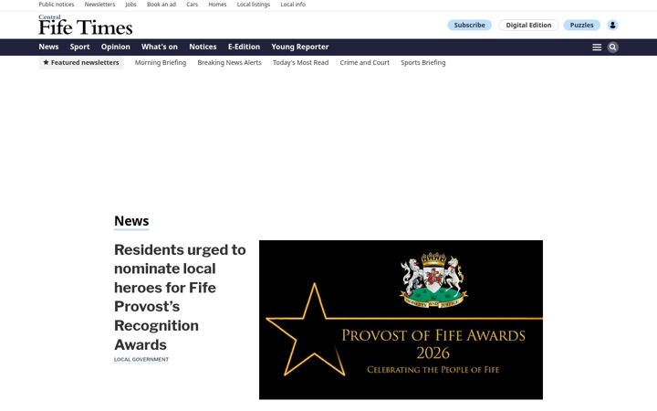Screenshot of centralfifetimes.com