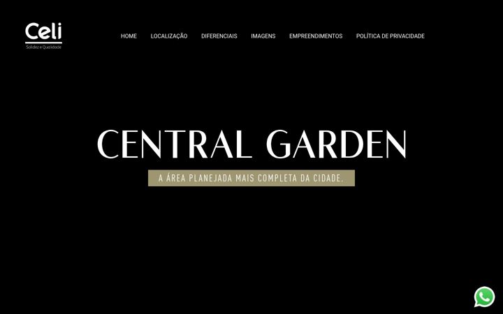 Captură de ecran a centralgardenceli.com.br