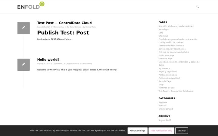 Screenshot of centralhub.pt