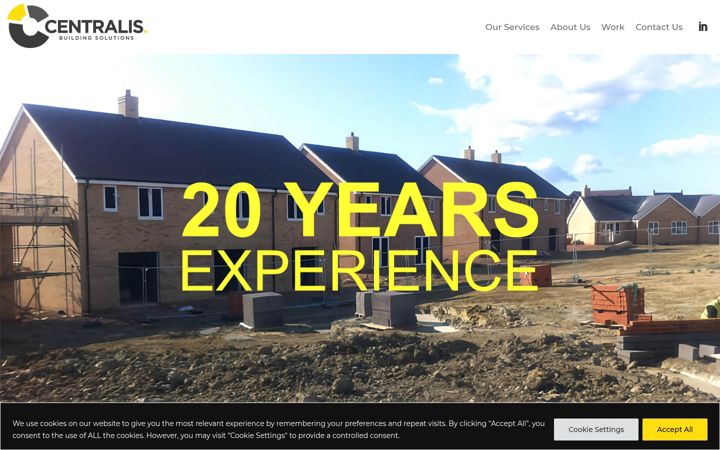 Screenshot of centralisbuildingsolutions.com