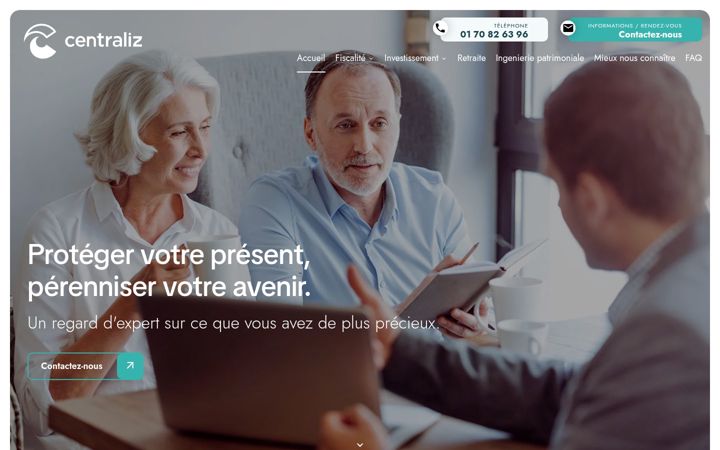 Screenshot ta' centraliz.fr