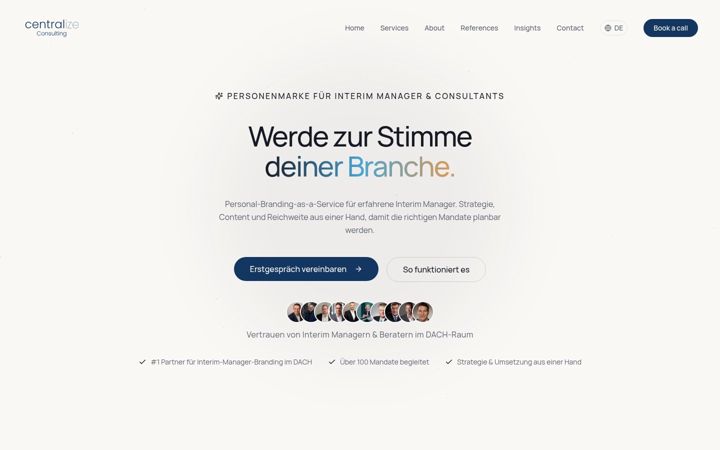 Screenshot του centralize-consulting.de