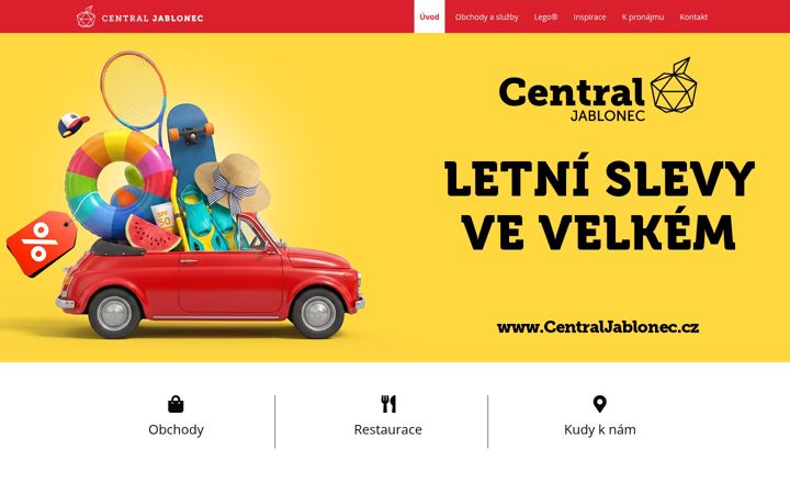 Screenshot of centraljablonec.cz