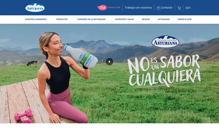 Captura de pantalla de centrallecheraasturiana.es