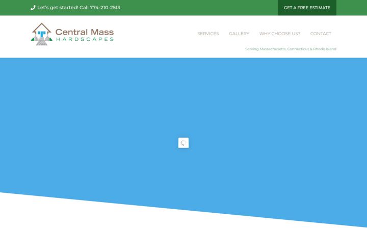Screenshot of centralmasshardscapes.com