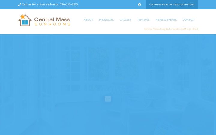 Screenshot of centralmasssunrooms.com