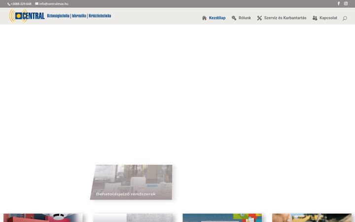 Screenshot του centralmax.hu