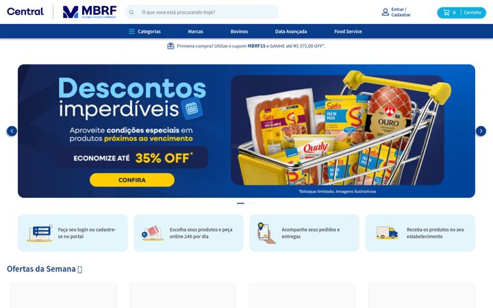 Screenshot of centralmbrf.com.br