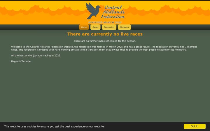 Screenshot stránky centralmidlandsfederation.co.uk