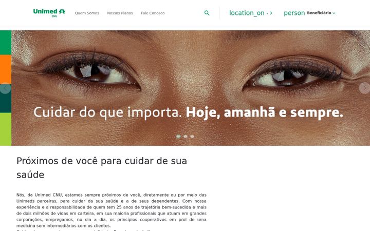 Screenshot of centralnacionalunimed.com.br