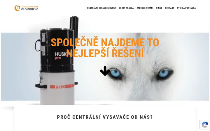 Screenshot of centralni-vysavace-olomoucko.cz