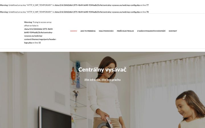 Screenshot ta' centralny-vysavac.eu