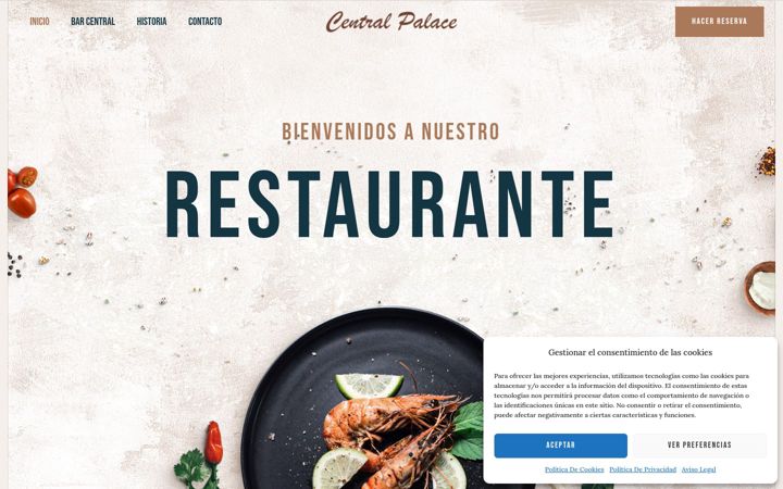 Screenshot of centralpalace.com