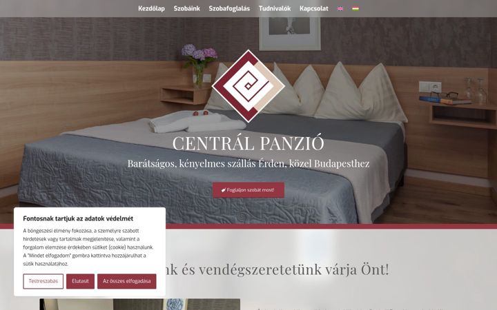 Screenshot του centralpanzio.hu