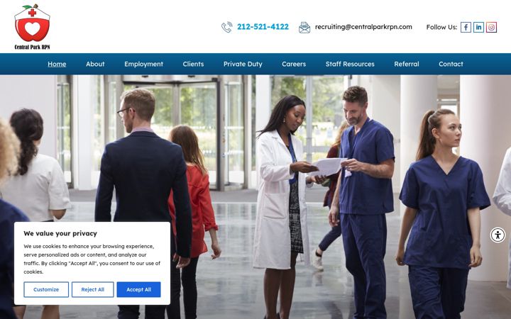 Screenshot of centralparkrpn.com