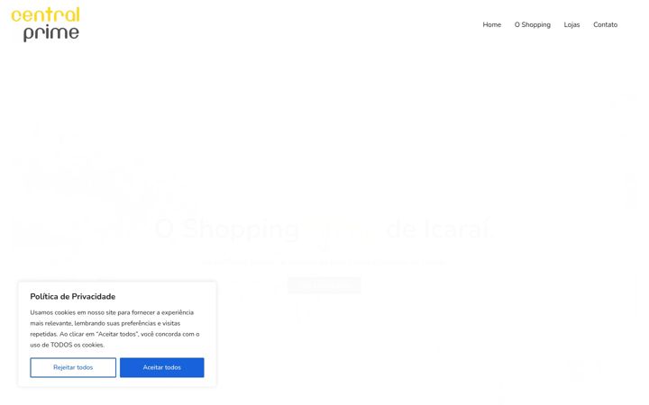 Captură de ecran a centralprimeicarai.com.br